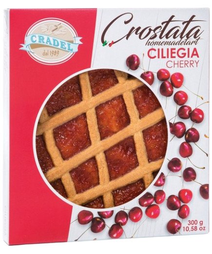 CRADEL CROSTATA G.300 CILIEGIA -CELLOPHAN-