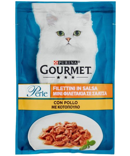 Gourmet Perle Filettini Con Pollo Gatto gr.85