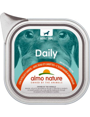 ALMO NATURE CANE DAILY GR 100 VITELLO CAROTE VASCHETTA