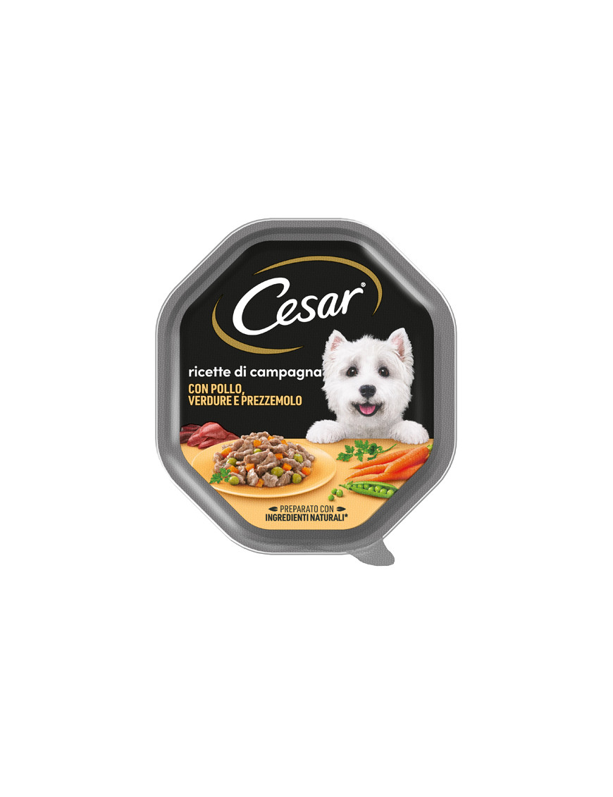 CESAR RICETTE DI CAMPAGNA POLLO E VERDURINE IN SALSA GR.150