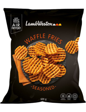 LAMBWESTON WAFFLE FRIES SEASONED TASTY SHAPES AIRFRYES G.600