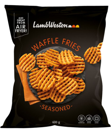 LAMBWESTON WAFFLE FRIES SEASONED TASTY SHAPES AIRFRYES G.600