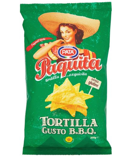 PATA PAQUITA TORTILLA BARBECUE G.200