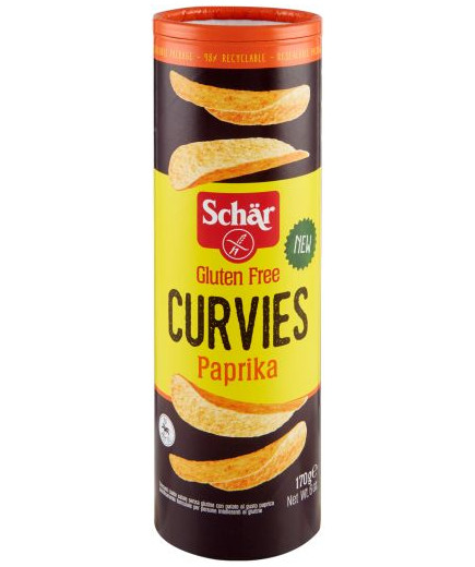 Schar Patatine Curvies Paprika Senza Glutine gr.170