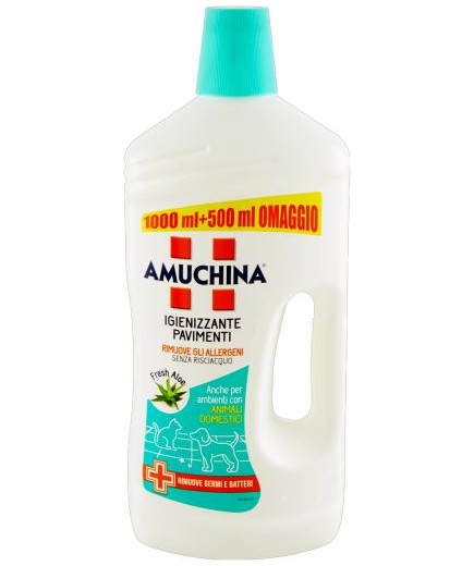 Amuchina Detersivo Pavimenti Aloe ml.1000+500 Omaggio