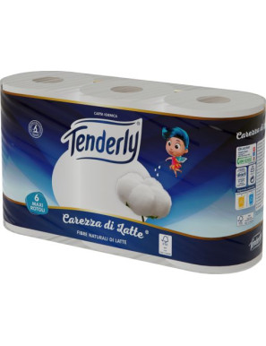 Tenderly Carta Igienica Carezza Di Latte 6 Rotoli 2 Veli Bianca