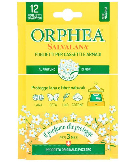 ORPHEA SALVALANA FOGLI PROFUMATI PER ARMADI X12PZ. FIORI
