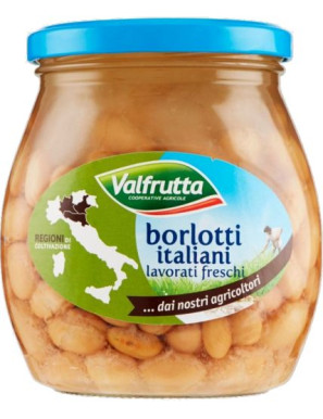 Valfrutta Fagioli Borlotti gr.580 Vaso In Vetro