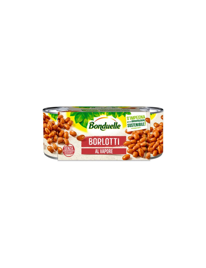 Bonduelle Fagioli Borlotti Cotti A Vapore gr.165X3