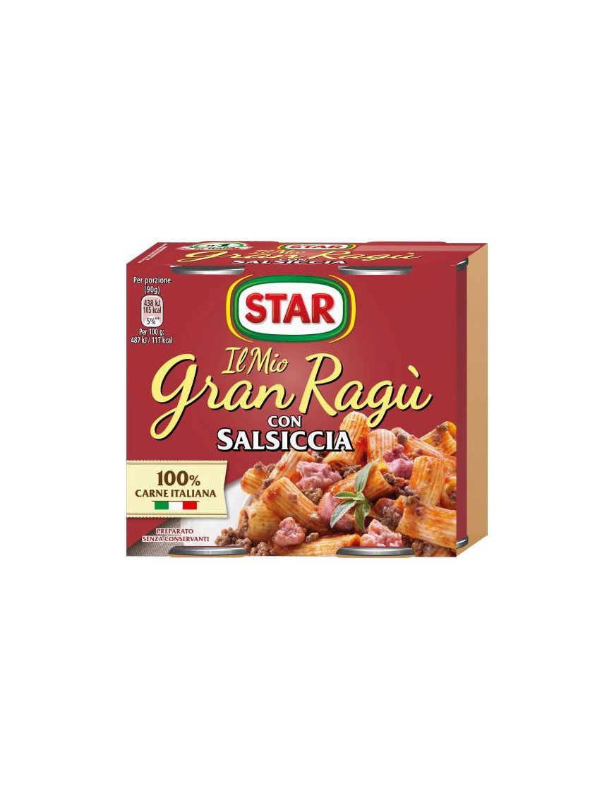 Star Ragu' Di Salsiccia gr.180X2