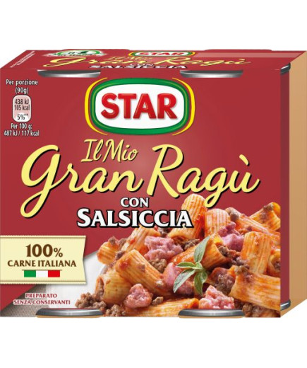 Star Ragu' Di Salsiccia gr.180X2