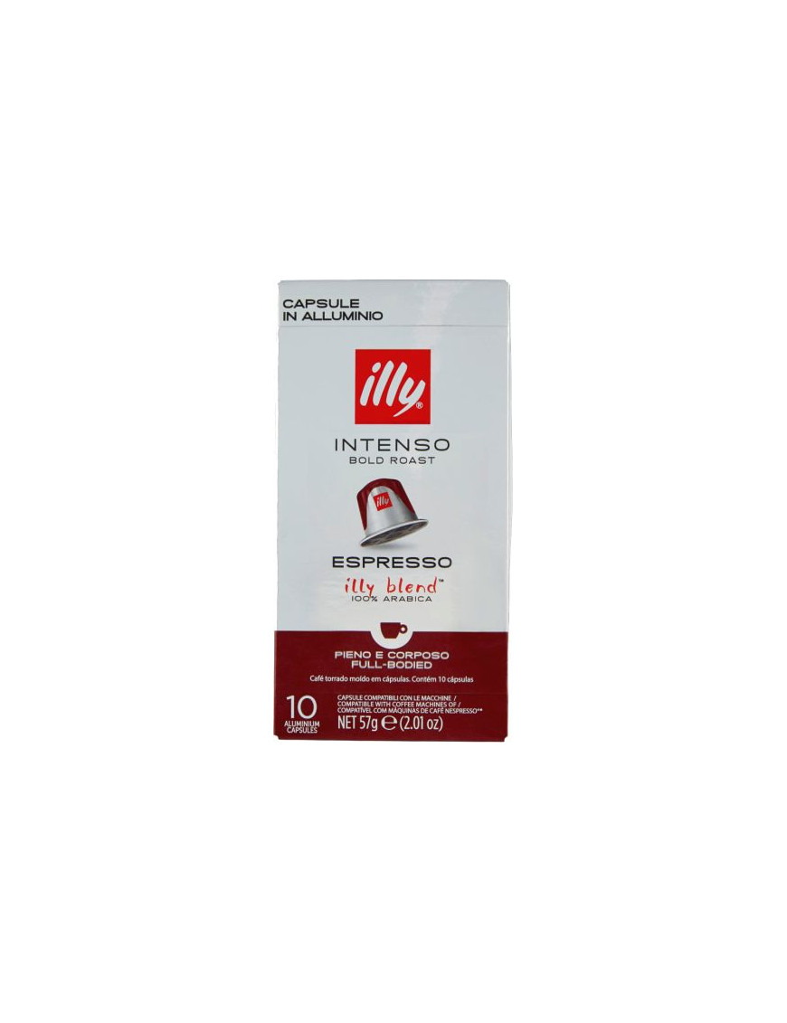 ILLY CAFFE ESPRESSO INTENSO 10CPS 57G. -COMP. NESPRESSO