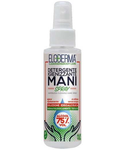 ELODERMA IGIENIZZANTE MANI SPRAY ML.100 75% ALCOOL