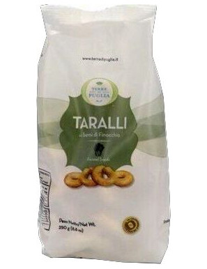 TERRE DI PUGLIA TARALLI MODERNI FINOCCHIO GR 250