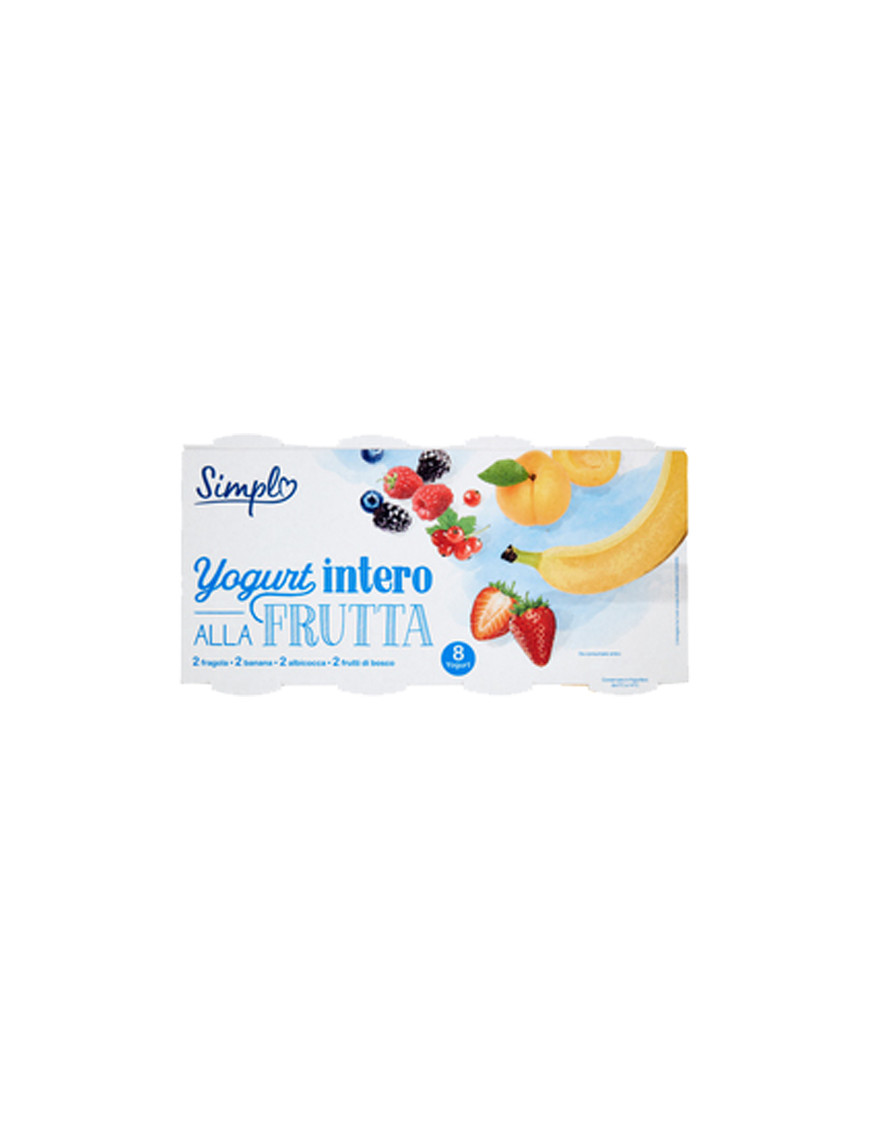 SIMPL YOGURT INTERO MIX FRUTTA PEZZI G.125X8