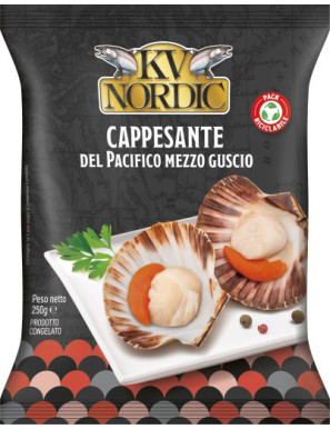 KV NORDIC CAPPESANTE DELPACIFICO 1/2 GUSCIO G.250