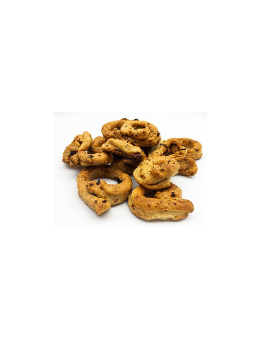 MASTROMATTEO TARALLI AL CALZONE (CIPOLLA E UVETTA) G.250