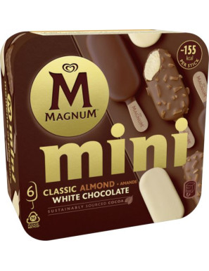 ALGIDA MAGNUM MINI CLASSIC/ALMOND/WHITE X6 G.266