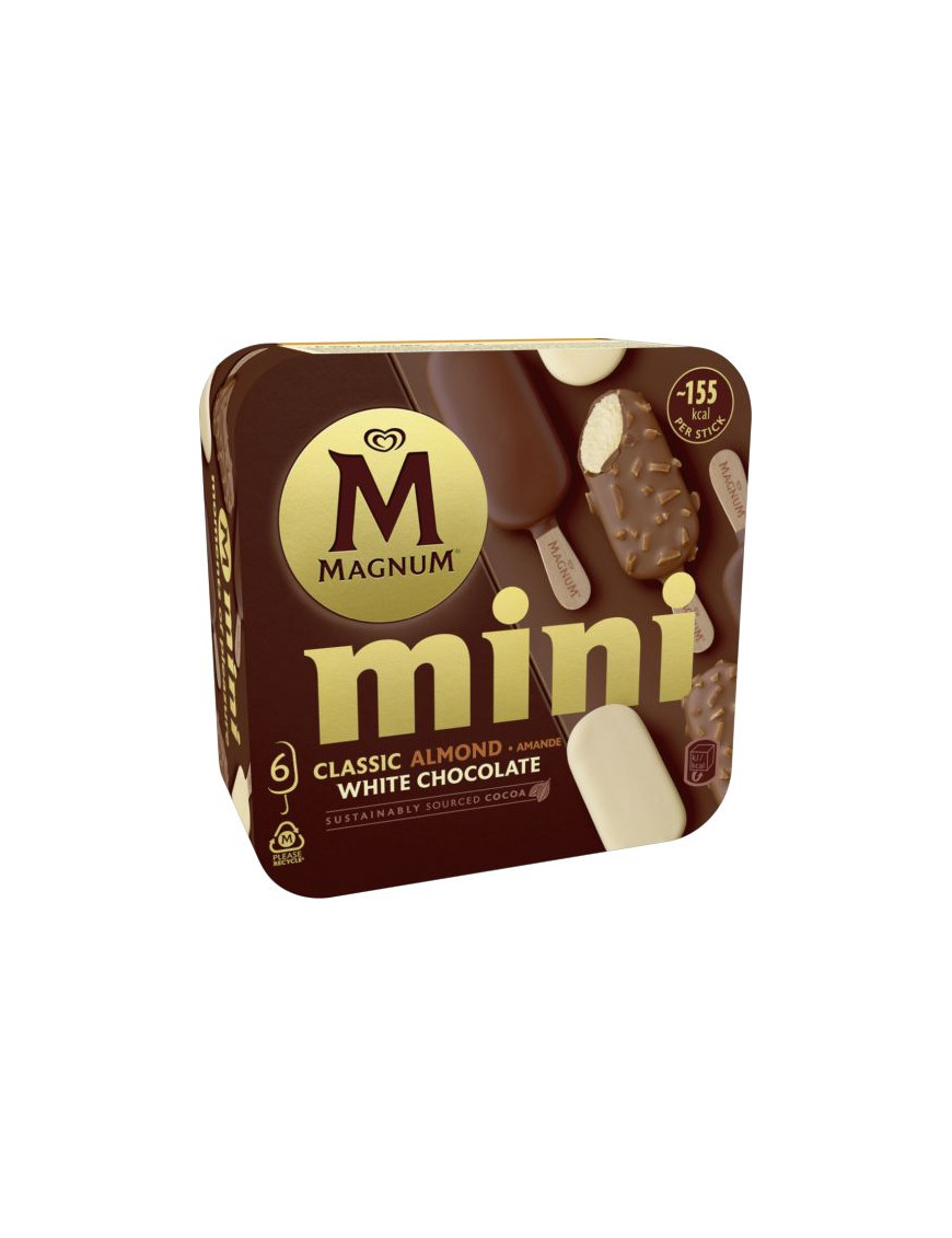 ALGIDA MAGNUM MINI CLASSIC/ALMOND/WHITE X6 G.266