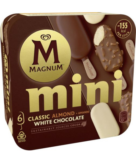 ALGIDA MAGNUM MINI CLASSIC/ALMOND/WHITE X6 G.266