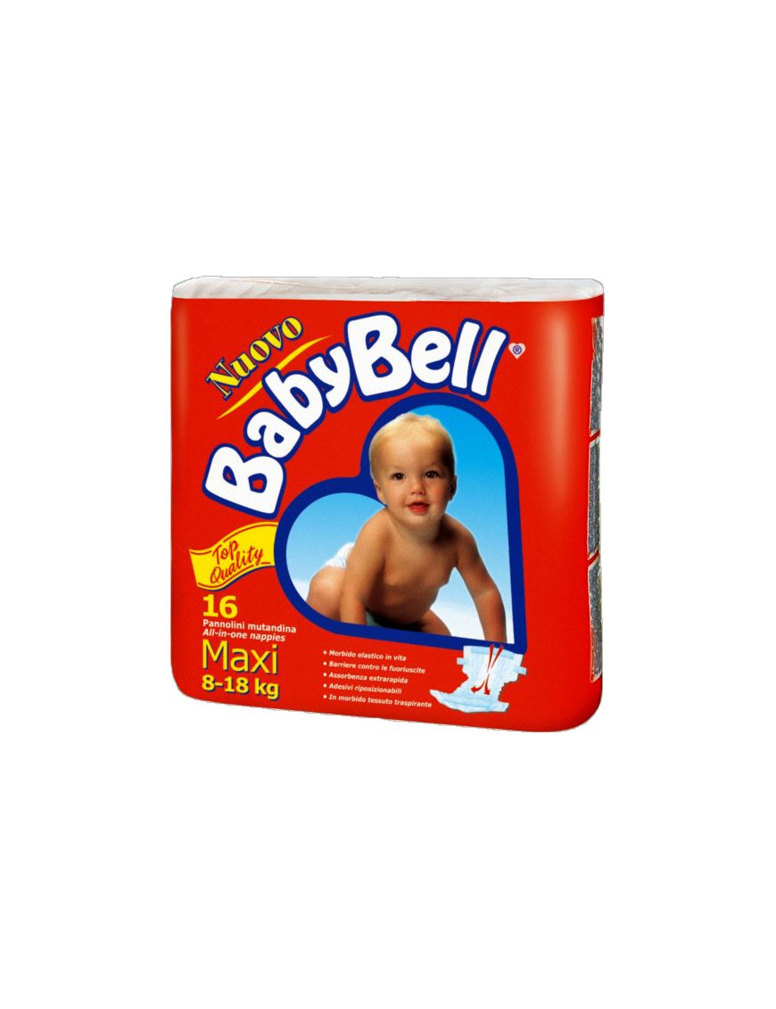 BABY BELL MAXI PANNOLINI X16 ROSSO KG.8/18