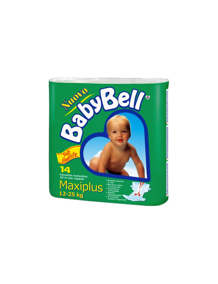 BABY BELL PANNOLINI MAXI PLUS X14 VERDE KG.12/25  PLUS