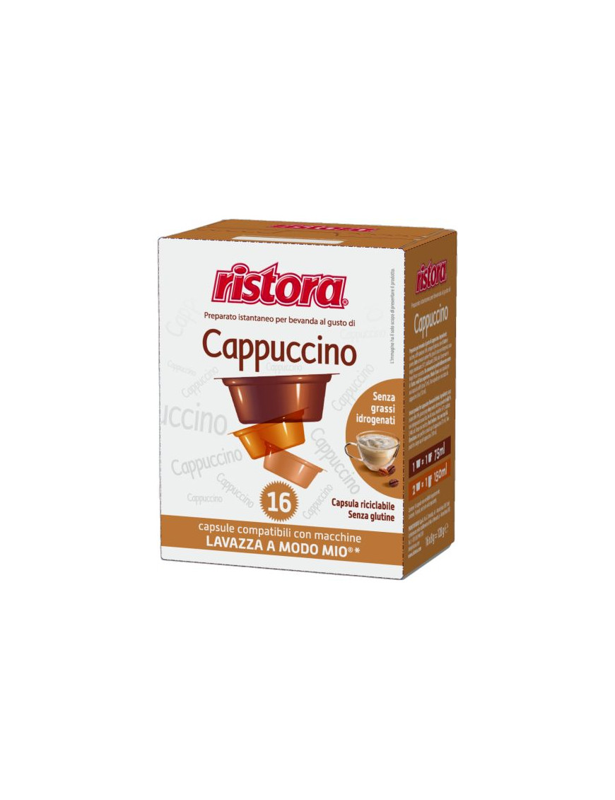 RISTORA CAPSULE GUSTO CAPPUCCINO COMP.LAVAZZA AMM G.8X16