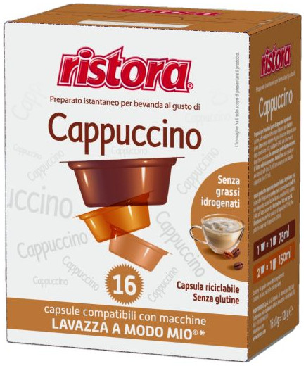 RISTORA CAPSULE GUSTO CAPPUCCINO COMP.LAVAZZA AMM G.8X16