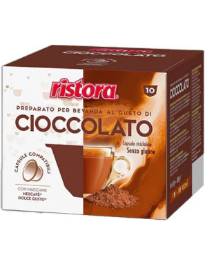 RISTORA CAPSULE CIOCCOLATO COMP.NDG G.18X10