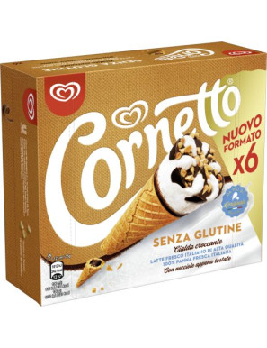 ALGIDA CORNETTO GLUTEN FREE X6 NEW G.450