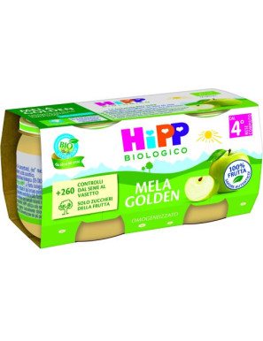 HIPP OMOGENEIZZATO MELA GOLDEN 100%  2X80G