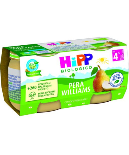 HIPP OMOGENEIZZATO PERA WILLIAMS 100%  2X80G