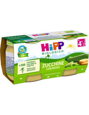 HIPP OMOGENEIZZATO ZUCCHINECON PATATE 2X80G