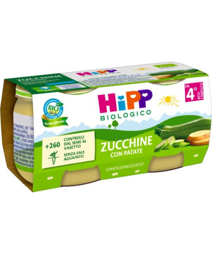 HIPP OMOGENEIZZATO ZUCCHINECON PATATE 2X80G