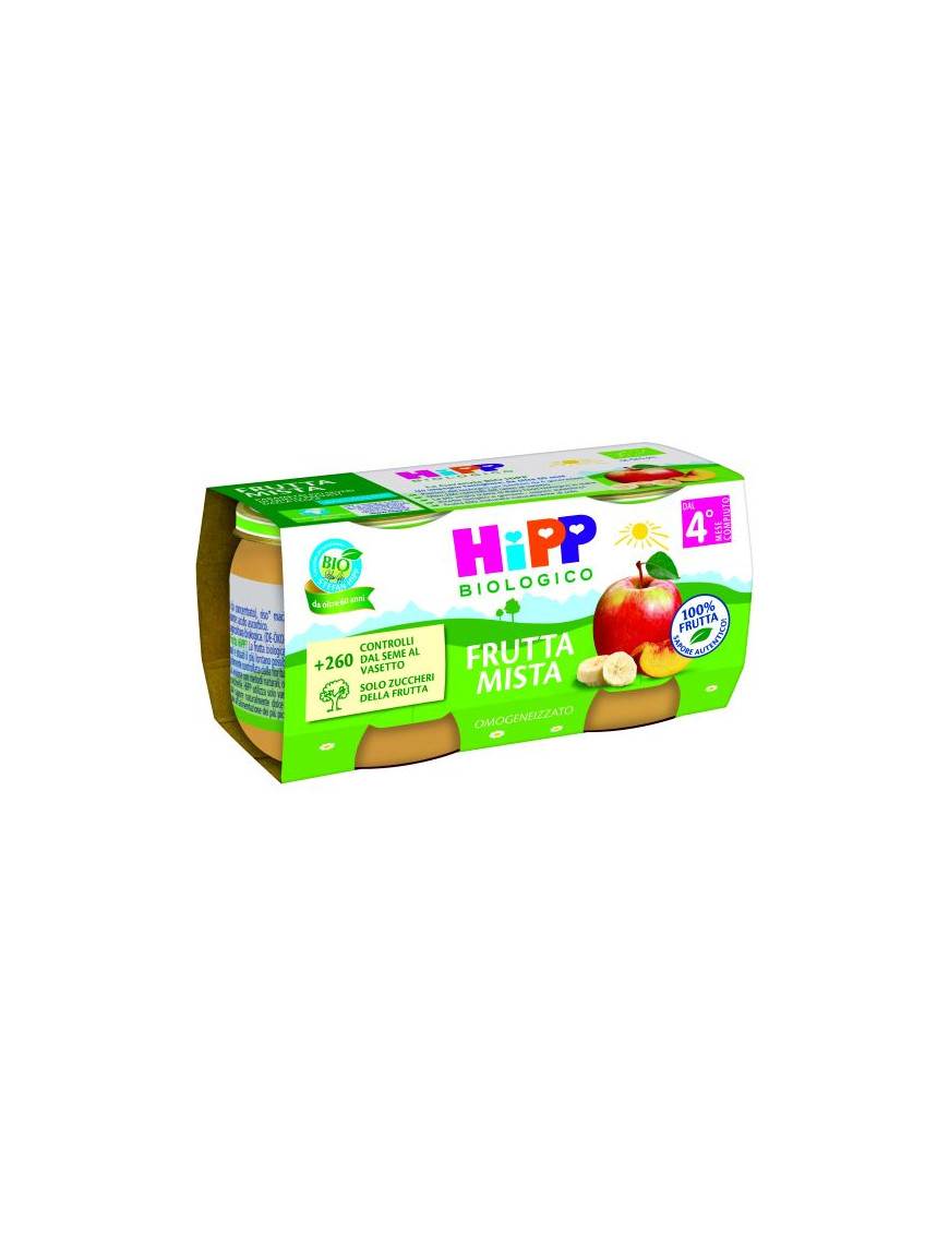 HIPP OMOGENEIZZATO FRUTTAMISTA 100%  2X80G