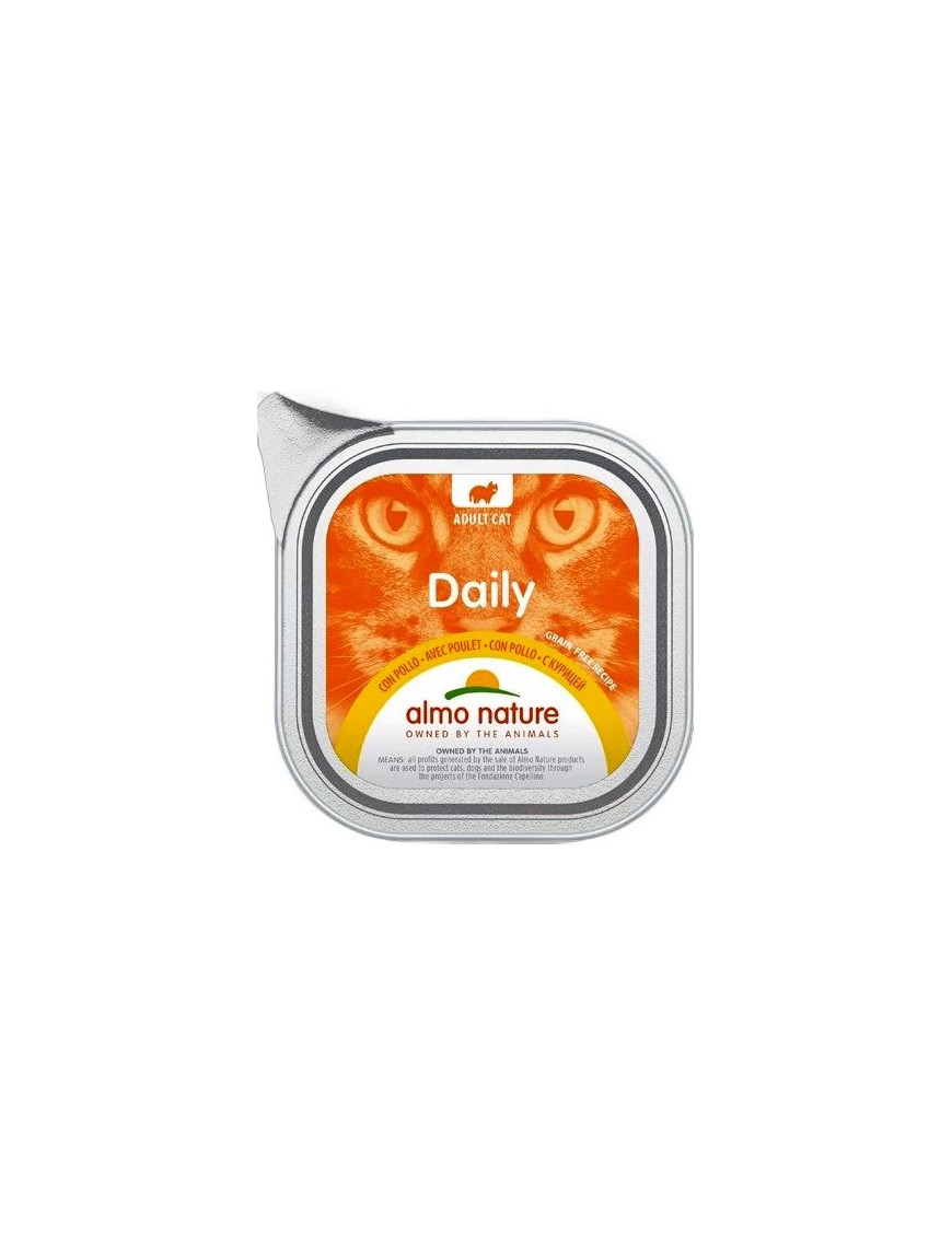 ALMO NATURE GATTO DAILY CON POLLO GR 100 VASCHETTA