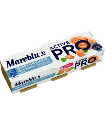 MAREBLU TONNO ACTIVE PRO NATURALE 3X60G LATT. MSC