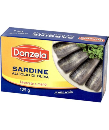 DONZELA SARDINE GR 125 O.OLIVA SCATOLA