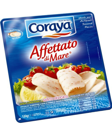 CORAYA L'AFFETTATO DI SURIMIG.120  -SURIMI GRANCHIO-