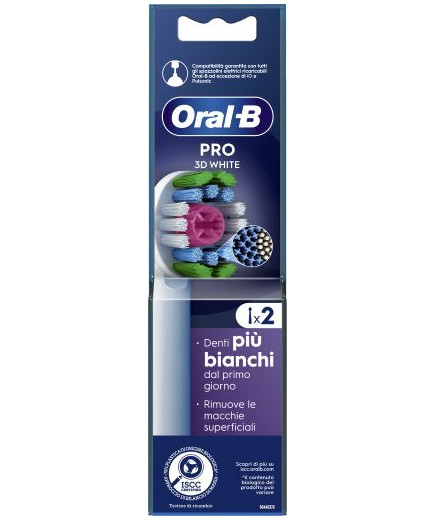 ORAL-B TESTINA REFILL PRO 3D WHITE X2