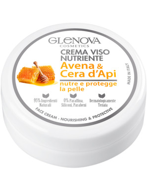 GLENOVA CREMA VISO AVENA E CERA D'API ML 120