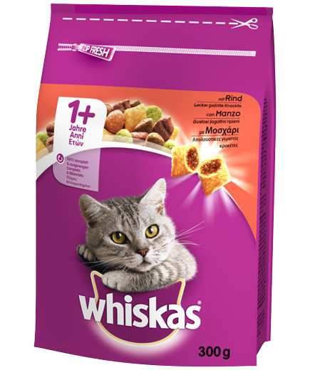 WHISKAS CROCCANTINI MANZOG.300