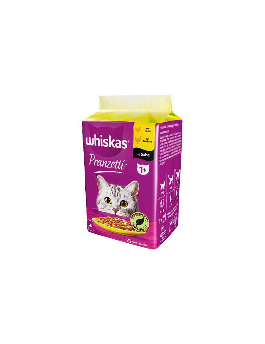 WHISKAS PRANZETTI CARNIBIANCHE G.50X6