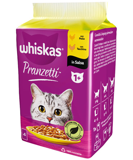 WHISKAS PRANZETTI CARNIBIANCHE G.50X6