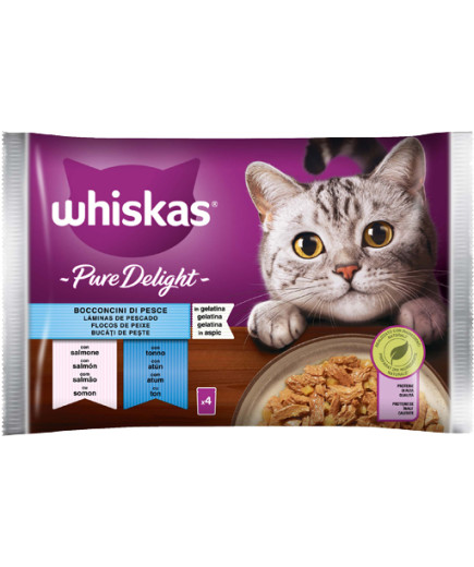 WHISKAS PURE DELIGHT BOCCON.PESCE G.85X4