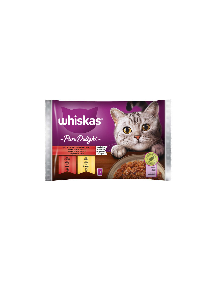 WHISKAS PURE DELIGHT SUCC.STRACC. G.85X4