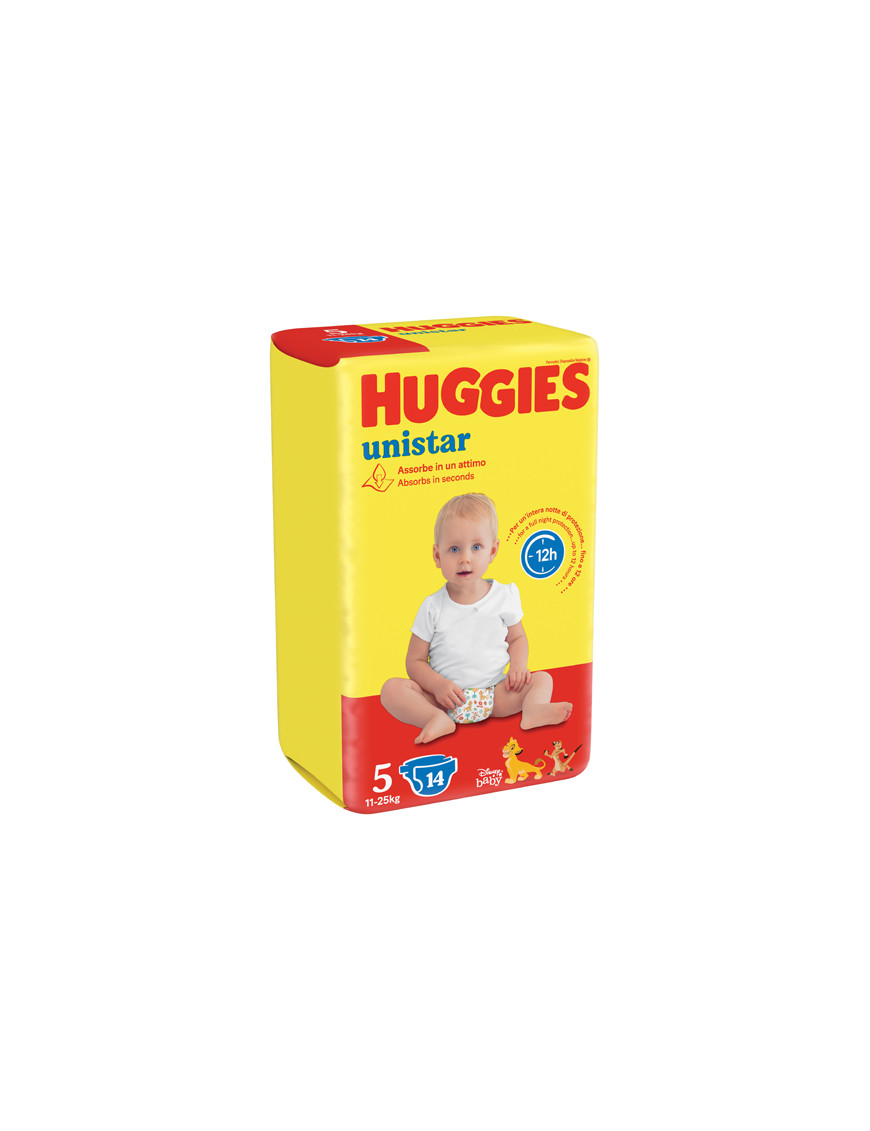 HUGGIES UNISTAR X14 KG.11/25N.5