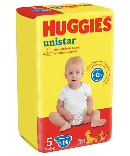 HUGGIES UNISTAR X14 KG.11/25N.5