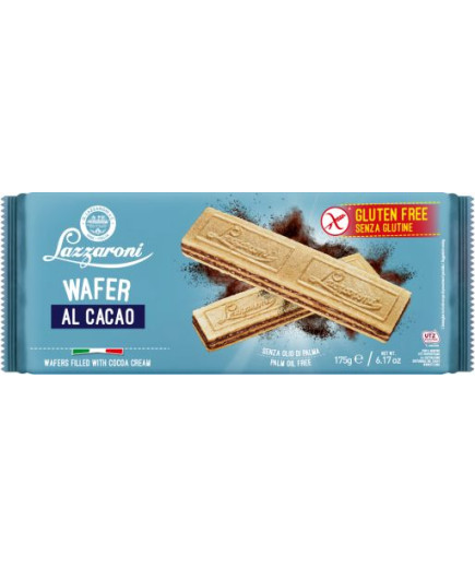 LAZZARONI WAFER S/GLUTINE G.175 CACAO