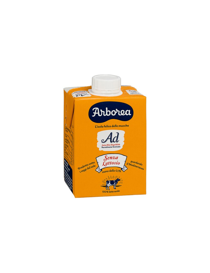 ARBOREA LATTE UHT AD SCREMATO 500 ML EDGE S/LATTOSIO